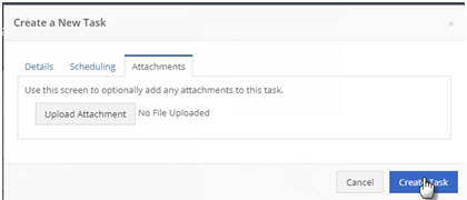 Adding Attachments to a task