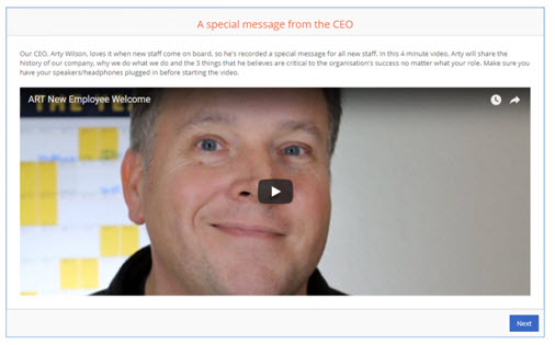 Video message from CEO/MD