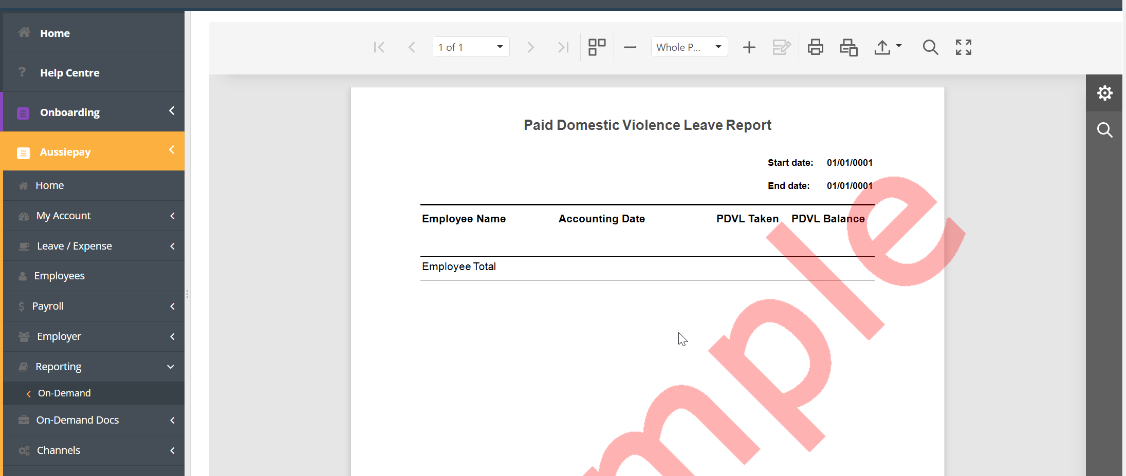 View the Paid Domestic Violence Leave Report