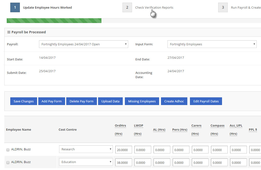 Payroll Step 2