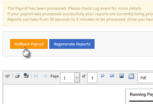 Payroll Step 3 - Rollback