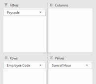 Configure Pivot Table